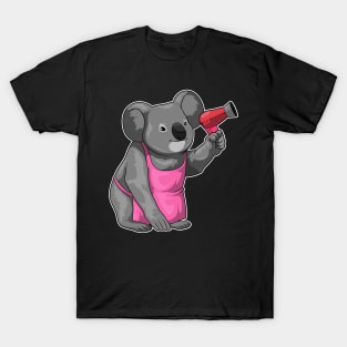 Koala Hairdresser Hair dryer T-Shirt